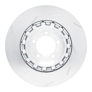 Porsche Panamera Brake Rotor (1) - Right Rear - R1 Concepts - Slotted Carbon Alloy GeoMET - `17-`21